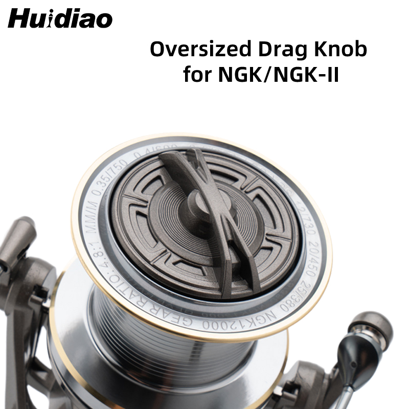 Reel Drag Knob - HUIDIAO Übergroßer Schleppknopf, leichte Schleppabdeckung, Nylon-Verbundmaterialien
